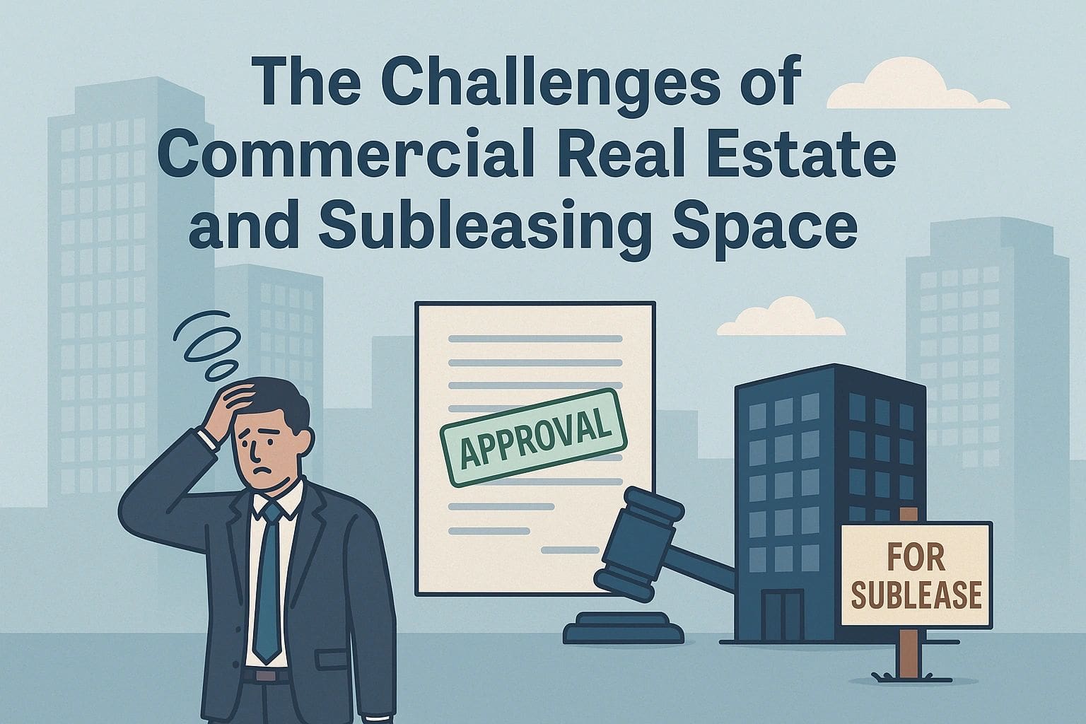 Confused man with real estate documents